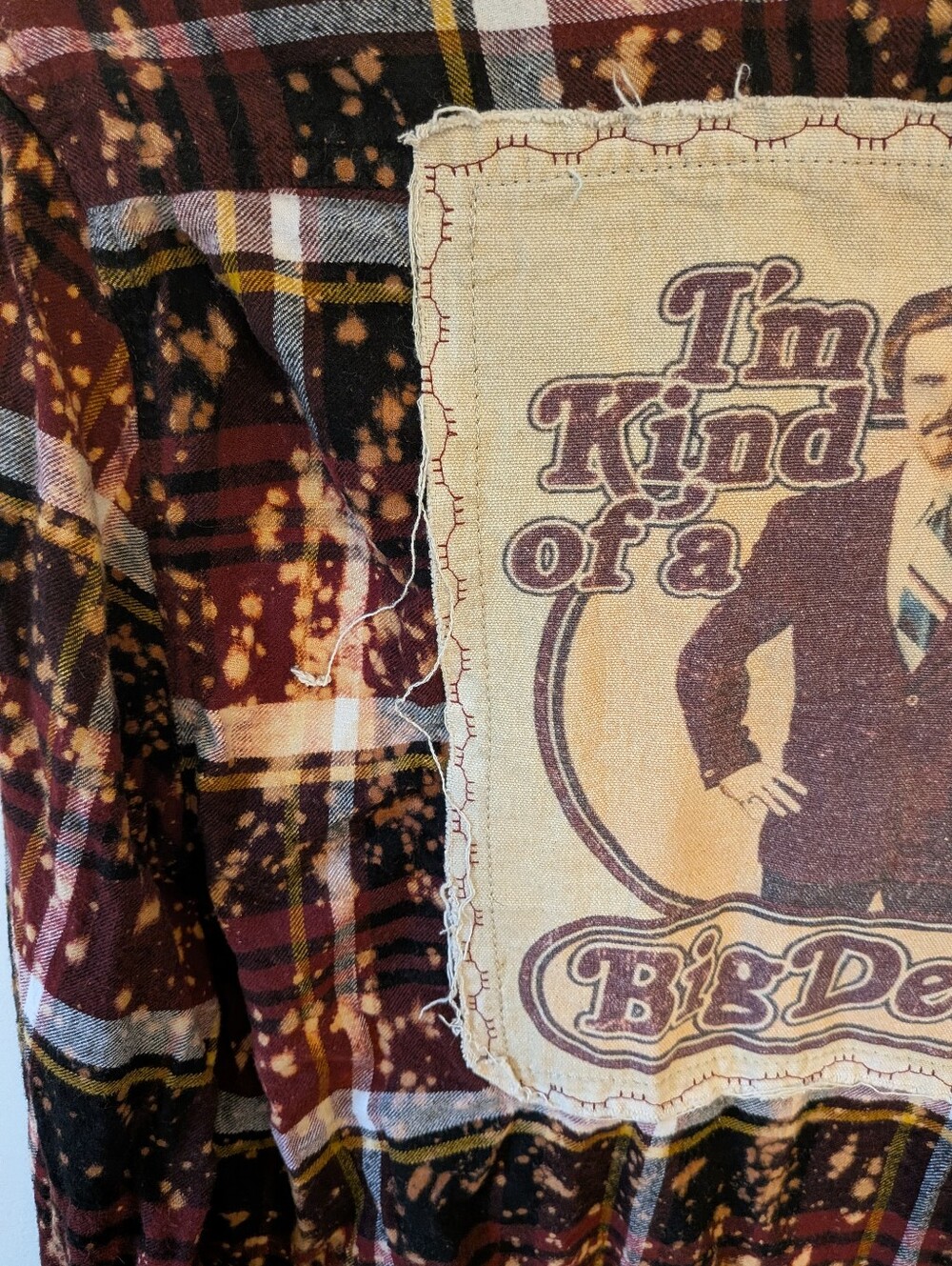 Angry Minnow Vintage "I'm Kind of a Big Deal" Ron Burgundy Anchorman Flannel M - Picture 8 of 8